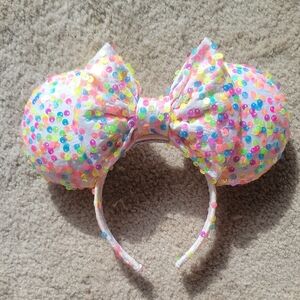 Colorful Sequin Bow Mouse Ears Headband
